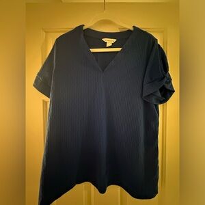 Liz Claiborne, women’s blouse, size large, royal blue